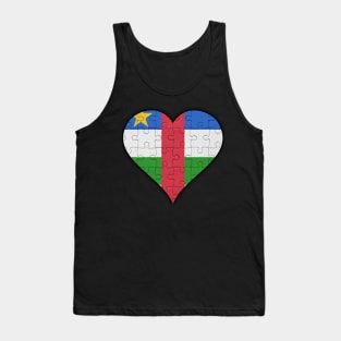 Central African Jigsaw Puzzle Heart Design - Gift for Central African With Central African Republic Roots Tank Top